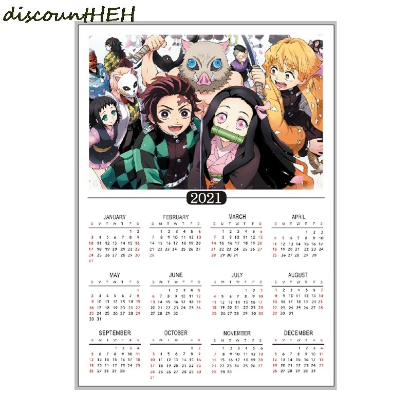 ℂ𝕒𝕝𝕖𝕟𝕕𝕒𝕣𝕚𝕠 𝟚𝟘𝟚𝟙✨  Artesanías de anime, Diseño de calendarios,  Fondo de pantalla de anime