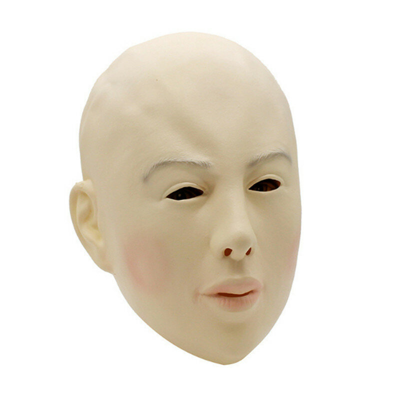 Sexy Beauty Latex Face Mask Halloween Carnival Costume Human Female Party Crops Masquerade Crossdress Costume Cosplay Mask