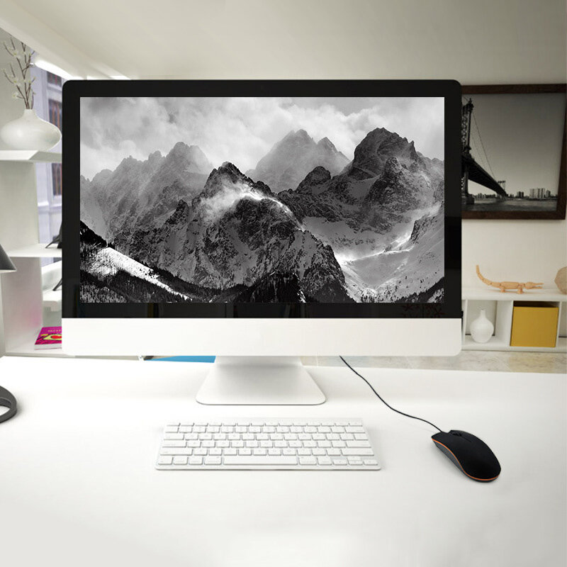 Matte textur business office home laptop verdrahtete maus business-stil matte textur nicht-slip design luxuriöse farben