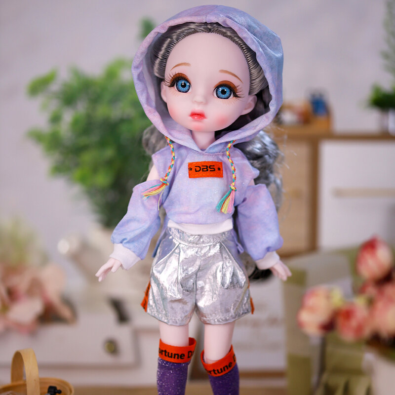 Dream Fairy 1/6 BJD 28 Joints Body Dolls with Clothes Shoes Lucky Angel Series 28cm Ball Jointed Dolls Full Set Gift for Girls