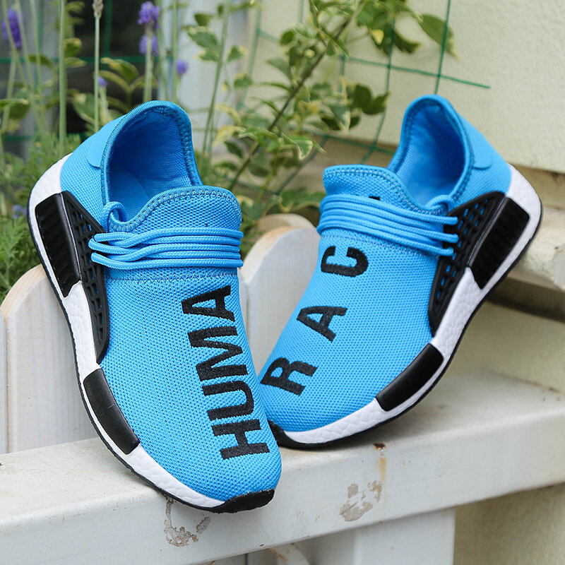Fashion Couple Running Shoes Letter Pattern Mesh Breathable Sneakers Sport Casual Walking Jogging Shoes for Men Women Size 35-47