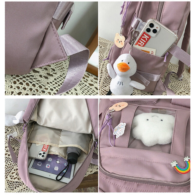 Student szkoła torby dla nastolatków dziewczyny ładny plecak kobiet Bookbags o dużej pojemności 2021 nowy