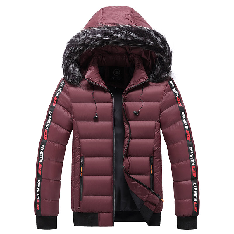 2021 novos casacos de inverno parka homens outono inverno quente outwear marca magro dos homens casacos casuais blusão acolchoado grosso jaquetas