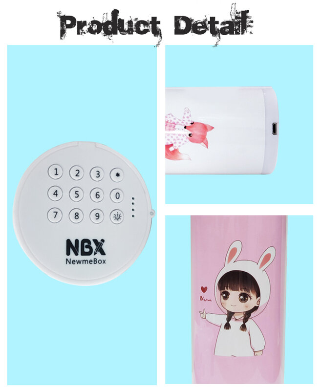 Nbx newmebox-estojo escolar de lápis para meninos e meninas, com calculadora circular, multifuncional, com senha e fechadura