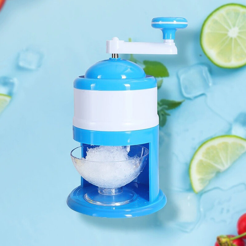 كسارة الجليد الصغيرة دليل كسارة الجليد الفاكهة عصير الإسفنج الصغير ماكينة كشط الثلج عصير آلة الجليد مشروب بارد أداة المطبخ