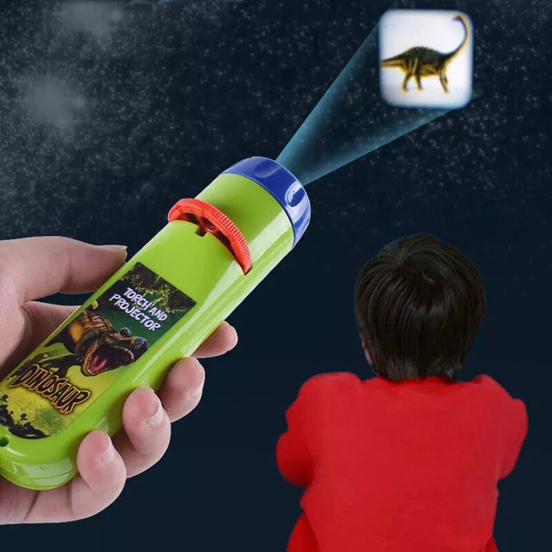 Puzzle educazione precoce giocattolo luminoso interazione genitore-figlio dinosauro animale lampada per proiettore per diapositive per bambini giocattoli per bambini