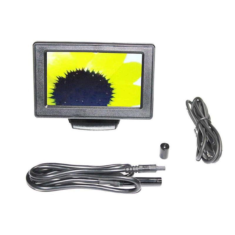 Telecamera per ispezione tubi industriali per auto 4.3 ''boroscopio LCD 0.3MP 6LED 1m