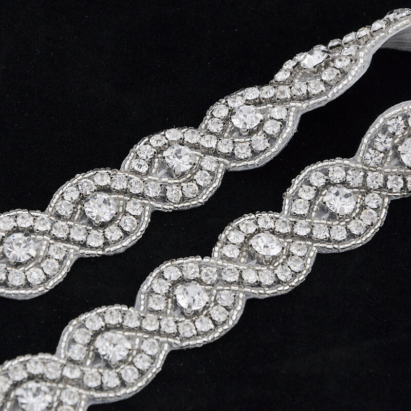 Ceintures diamant faites à la main pour femmes, accessoires de mariage, superbes, en cristal et strass, 100%