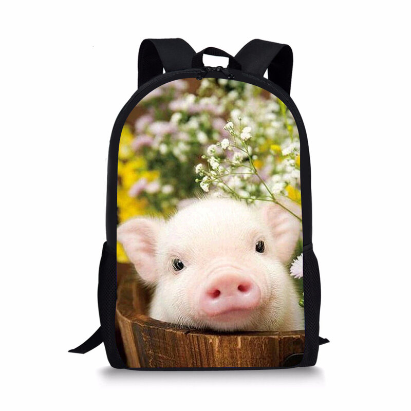 Детский модный рюкзак с рисунком маленьких поросят, детская школьная сумка, школьные сумки с милыми животными для малышей, женские рюкзаки