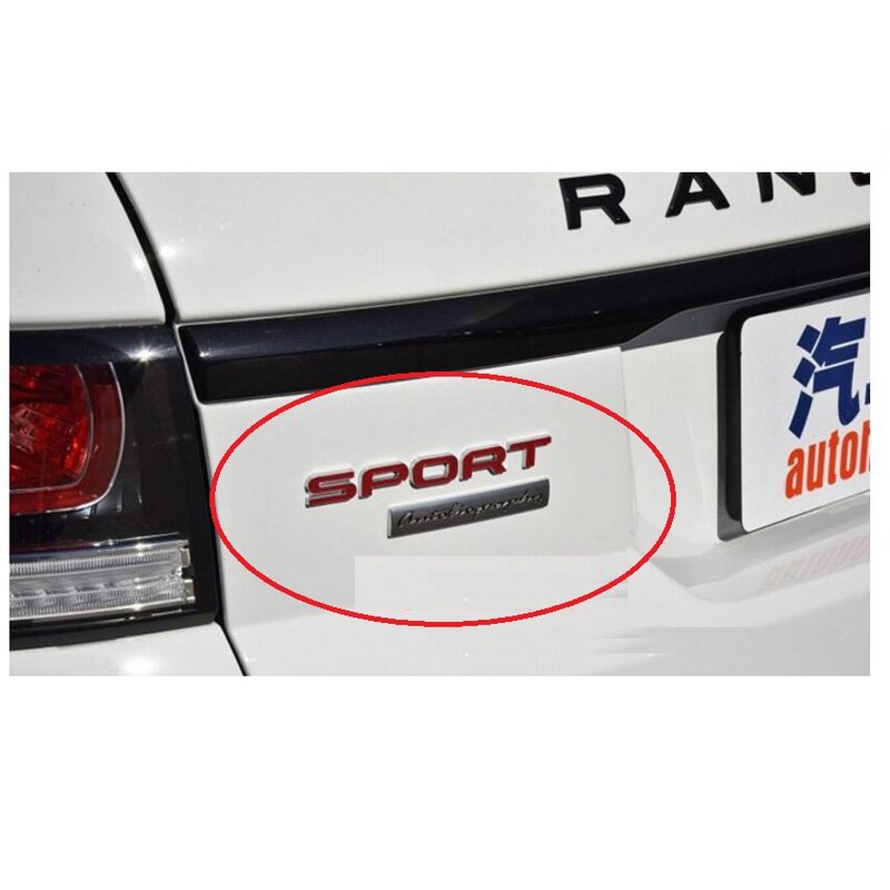 Lettere nere EVOQUE SPORT autobiografia coperchi del bagagliaio distintivo posteriore emblema emblemi distintivi per Discovery Range Rover