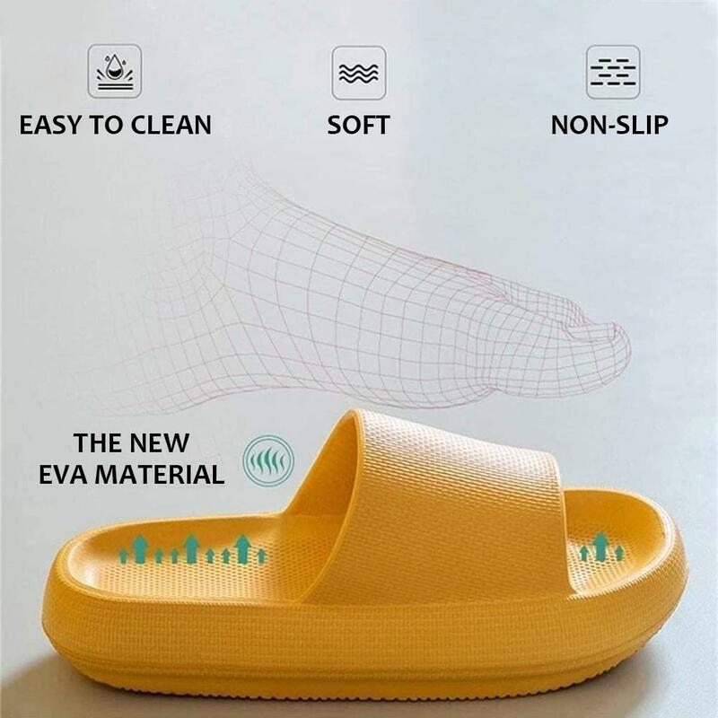 Chinelos de massagem slides travesseiro slides eva chinelos de banheiro antiderrapante chinelos de sola grossa chinelos de casa macia sala de estar sapatos