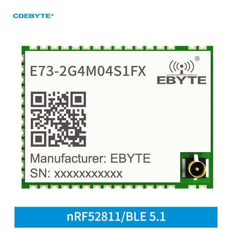 NRF52811 fai da te Mini modulo Bluetooth Wireless BLE5.1 cdebited E73-2G4M04S1FX 120m IPEX Antenna SMD iBeacon IoT dispositivo elettronico