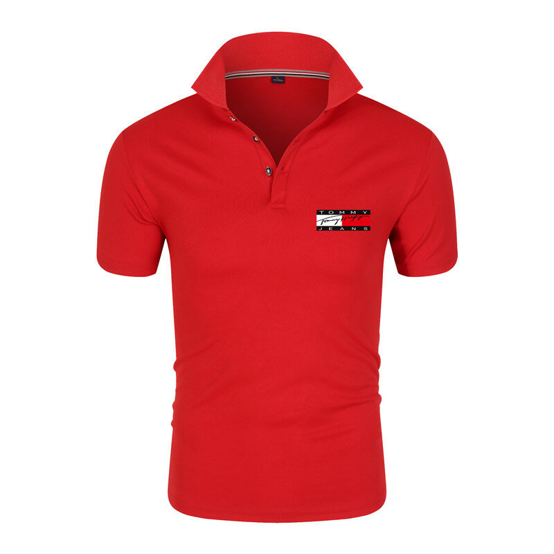 2021 nuovi uomini di estate a maniche corte Polo di marca business casual moda traspirante bavero camicia golf tennis camicia top S-4XL