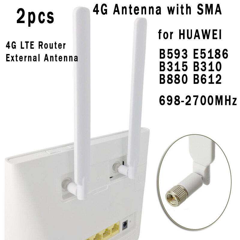 Hengshanlao Wifi Antenne Sma Male 4G 5G Signaal Booster Lte Router Externe Antenne Wifi Voor Huawei B593 B315 b310 698-2700 Mhz