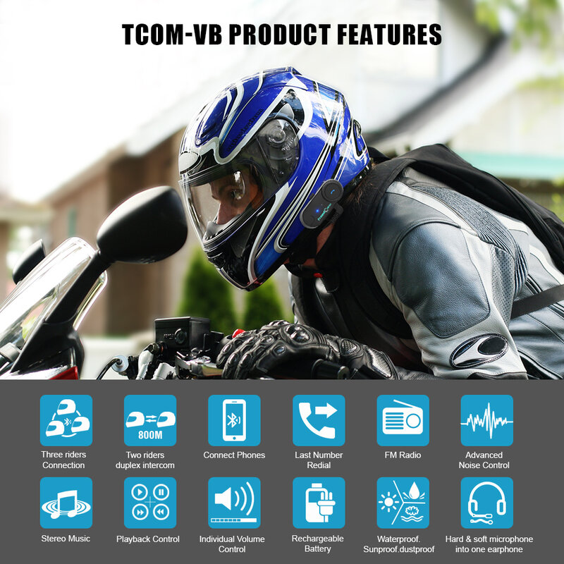 Гарнитура для мотоциклетного шлема freedConn T com, гарнитура с микрофоном, 1000 м, 6 динамиков, Bluetooth 5,0, мотоциклетный видеорегистратор, Wi-Fi
