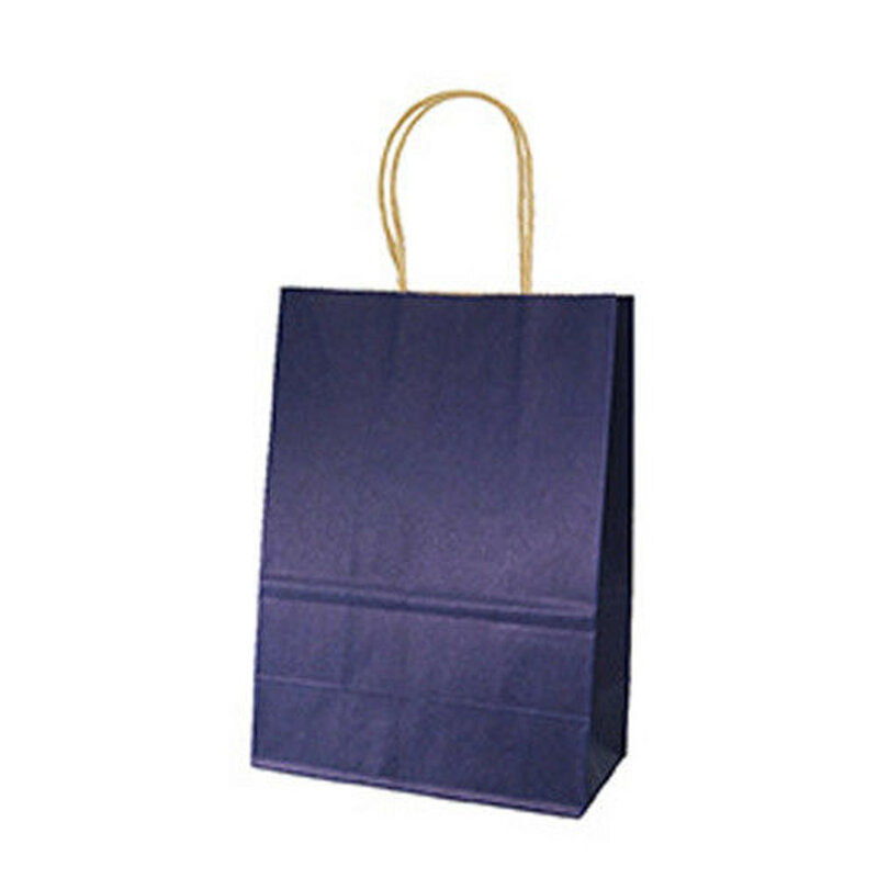 حقيبة تسوق كرافت بـ 10 ألوان ، حقيبة حمل ورقية للحفلات ، محمولة ، عملية ، لحفلات الزفاف ، مع مقبض ، حقائب هدايا عصرية