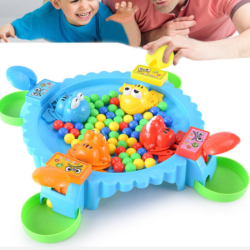 24 pièces jouets drôles faim grenouille manger des haricots perles plateau Table jeu famille fête Parent-enfant interactif éducatif soulagement du Stress