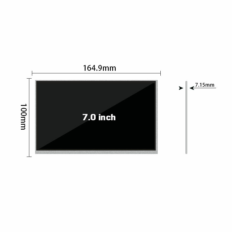 BOE QT070WVM-NH0-pantalla Lcd Original, resolución de 800x480, SRGB, paralelo, RGB, FPC, 50 pines, 350 Nits