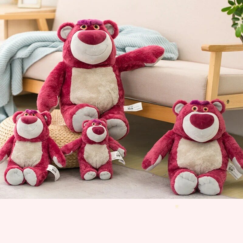 1 pcs 18-38cm Lovely Lotso Strawberry Bear Plush Toy Stuffed Animal Bear Super Soft Toys Home Decor Kid Gift Dolls Soothing toy
