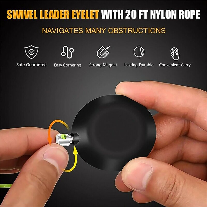 Magnetic Cable Wire Pull Snap Guider Magnetic Pipe Threader Puller Magnet Wire Puller Guide System Hand Tool