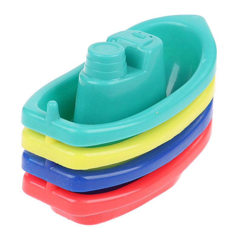 4 Buah Kapal Apung Pendidikan Kamar Mandi Anak-anak Mainan Bak Mandi Kolam Air Bermain Menyenangkan Mainan Perahu untuk Anak-anak Baby Shower