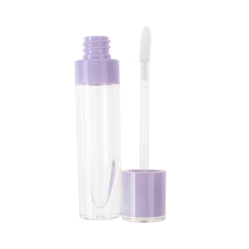 Frasco vazio de gloss para lábios, tubo redondo de 6.4ml, recipiente para batom, acessórios recarregáveis para maquiagem e exibição de amostra, 1 peça