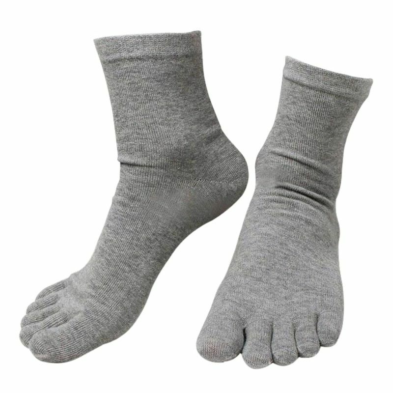 Novo 10 pares/lote moda primavera inverno estilo meias meias das mulheres dos homens cinco dedo algodão poliéster sem calcanhar toe meia