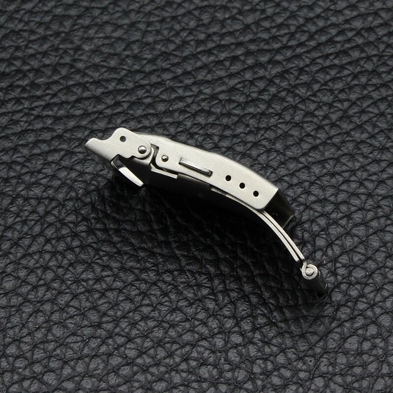 Falten Uhr Band Schnalle Doppel Schmetterling Armband Push-Verschluss Taste Verschluss Schnallen Uhr Zubehör 16mm 18mm 20mm 22mm 24mm