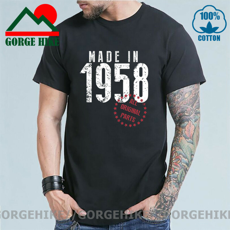 T-shirt Vintage 1959 Retro 1950/1951/1952/1953/1954/1955/1956/1957/1958 anni di nascita T-shirt papà padre nato nel 1960/1961 tshirt