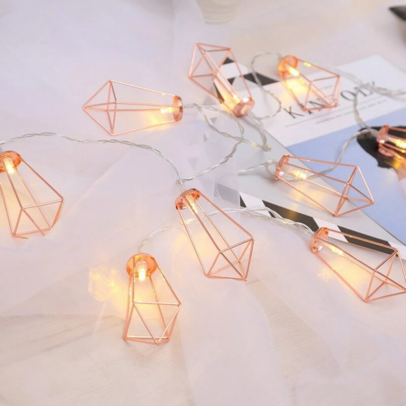Novelty LED Fairy Lights 20 Metal String Light Battery Operated Party christmas lights for Halloween Party Wedding Decoration