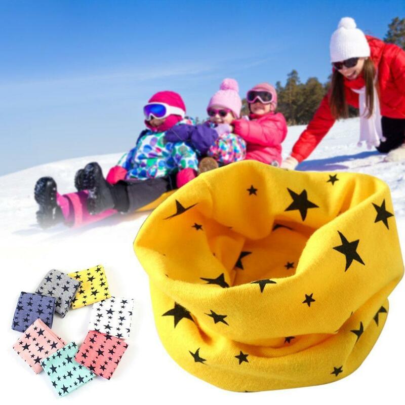 Детский хлопковый шарф с круглым вырезом, осенне-зимний шарф для мальчиков и девочек, детский нагрудник, детский шейный платок