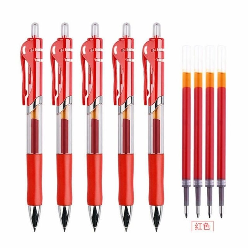 4/5 sztuk 0.5mmK-35 naciśnij żel wkład do pióra długopis długopis podpis spotkanie czarny czerwony niebieski uczenia się uczniów pracy