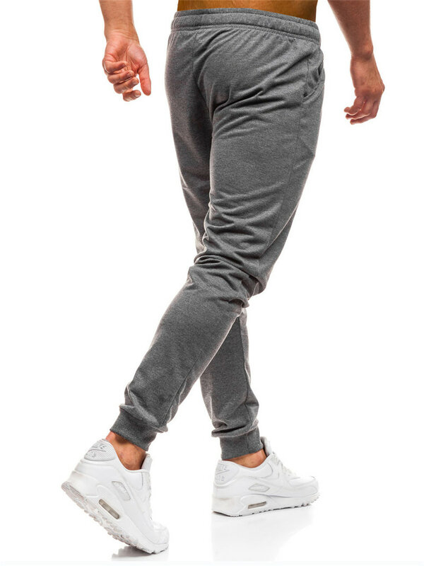 Pantalones deportivos de algodón para hombre, ropa de calle, para correr, ajustados, Fitness, novedad