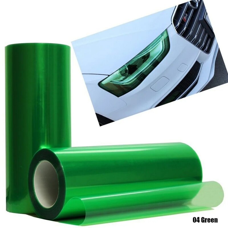 Couverture pour phares de voiture, 30cm X 100cm, avec Film de fumée en vinyle, pour feu arrière et antibrouillard, à la mode