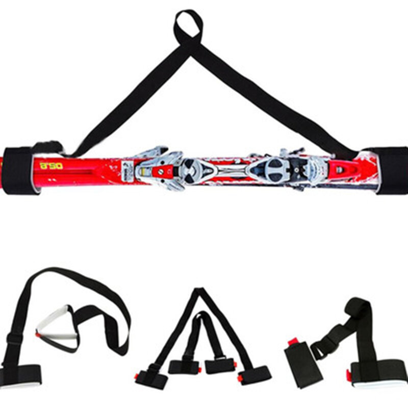 Placa de esqui ajustável ombro mão transportadora portátil handheld snowboard transportando cinta als88