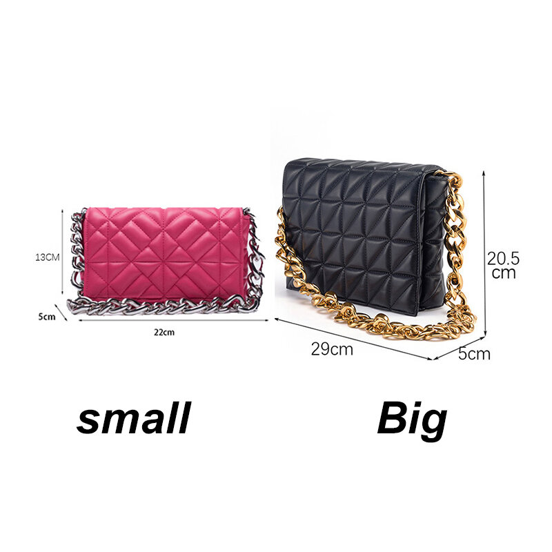 PU Leather Quilted Woman bag brand designer za Bag For Women Trend Chain Purses New Luxury Shoulder Bags 2021 autumn original