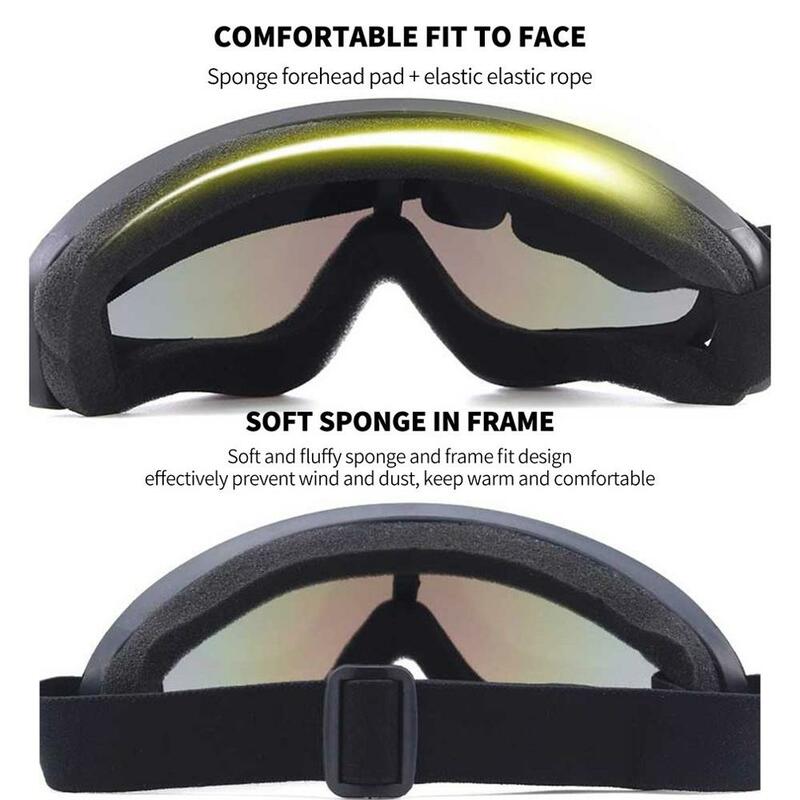 Inverno ao ar livre ciclismo esportes de neve óculos de esqui snowboard snowmobile anti-nevoeiro óculos de sol masculino feminino esqui eyewear