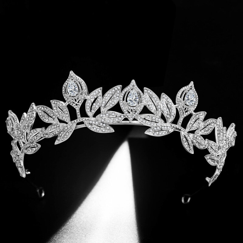 Coroa de casamento tiara nupcial jóias de cabelo glitter flor strass cristal tiaras e coroas de noiva noiva cabelo jóias