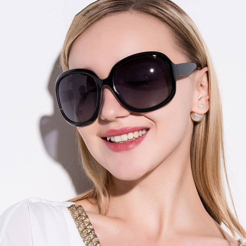 2020 Retro Classic Women Polarized Sunglasses Oversized Shape Oculos De Sol Feminino Fashion Sunglaasses UV400 Lady Gift Gafas