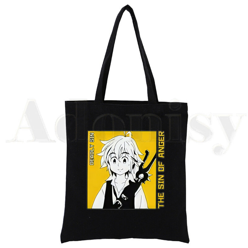Manga Seven Deadly Sins-mochila de gran capacidad Nanatsu No Taizai medioda, bolso de hombro, mochila de estudiante reutilizable