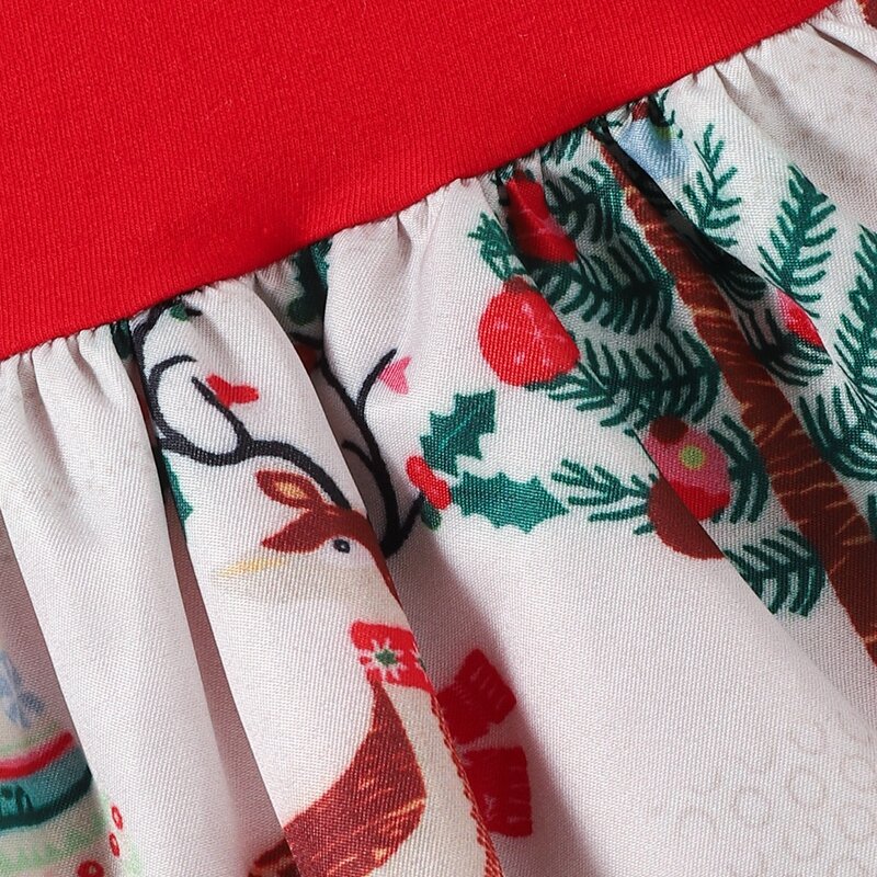 Красный комбинезон, наряды, Рождественский комбинезон для маленьких девочек, комплект детской одежды на Рождество, праздвечерние чное Плат...