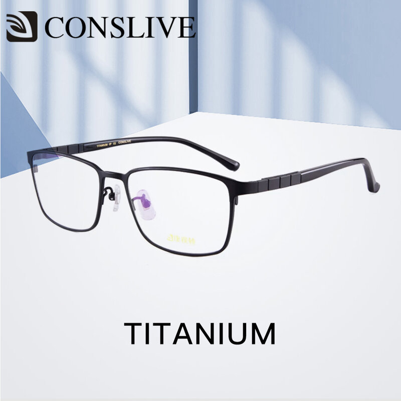 ผู้ชายแว่นตาCorrective Dioptricแว่นตาTitaniumกรอบMultifocal Progressiveแว่นตาHT0072