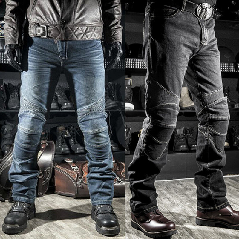 Calça jeans masculina de proteção, equipamento de proteção para pilotar motocicleta, motocross, nova 2020