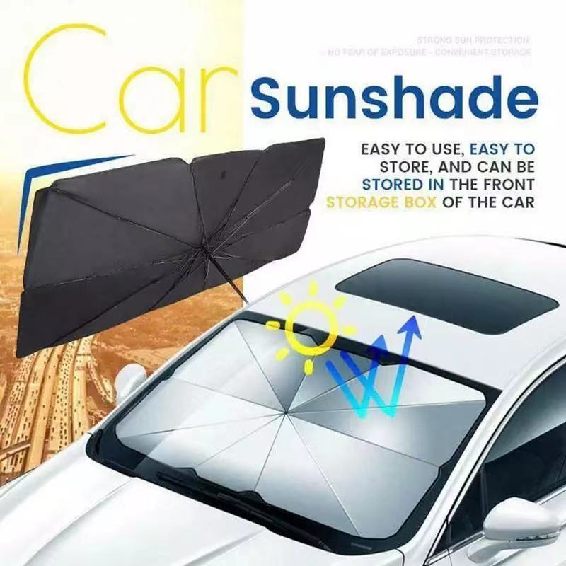 Car Sunshade Umbrella UV Windshield Foldable Heat Insulation Umbrella For Mercedes-Benz C E S GLC Class W213 W205 X253 W204 W251