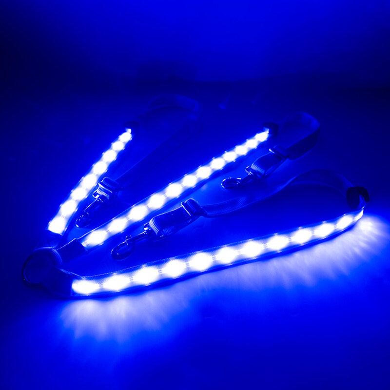 1PC długie LED pasy na klatkę piersiową jazda konna dekoracje Luminous rury konie jazda konna siodło Halters produkty do pielęgnacji koni