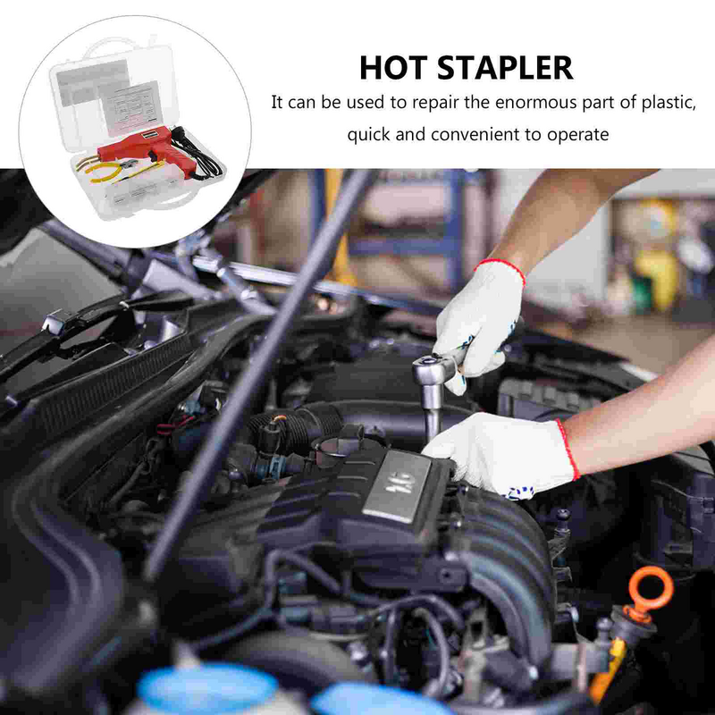 1 conjunto acessível soldador garagem ferramenta quente grampeadores carro pára-choques reparação kit (plug eua)