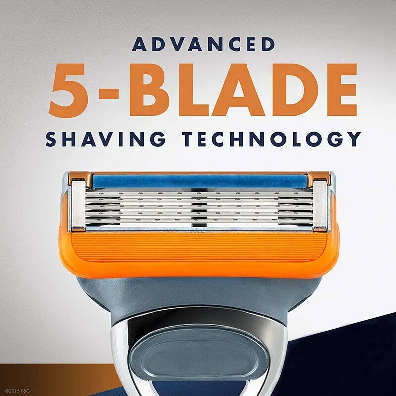 Ręczna maszynka do golenia z prostym ostrzem niemieckie importowane 5-warstwowe ostrza wymienne do golarek Gillette Fusion 5