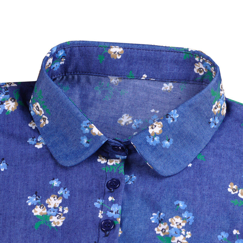 Print Detachable Collars For Women Tie Vintage Flower Fake Collar Lady Col Denim False Collar Shirt Lapel Blouse Top Women