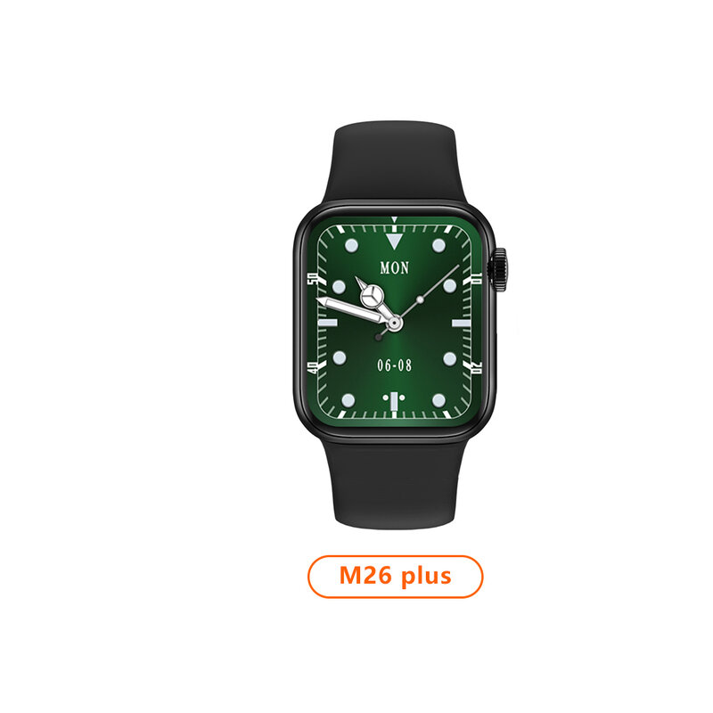 Reloj inteligente M26 plus Serie 6 2021 para hombre y mujer, accesorio de pulsera resistente al agua con pantalla táctil de 44mm, compatible con Bluetooth, Original