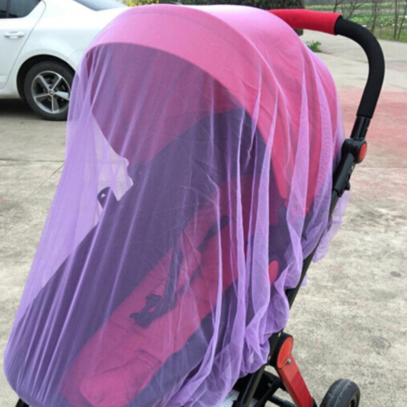 2018 nova marca recém-nascido da criança infantil carrinho de bebê crip rede pushchair mosquito inseto net malha segura buggy branco
